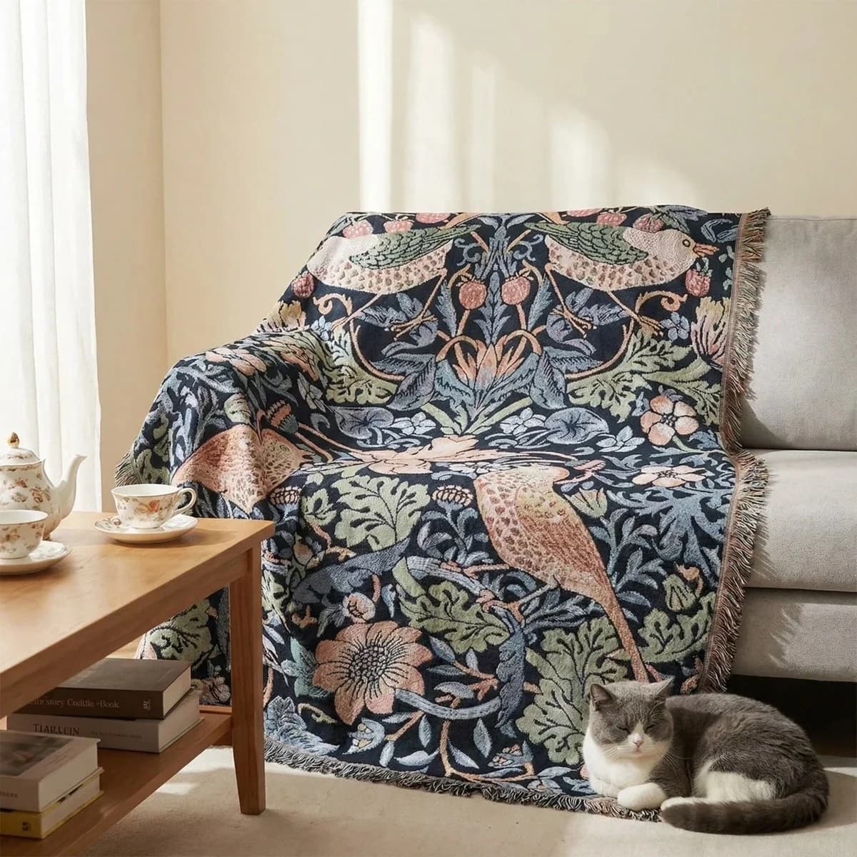 Selimut Poliester Kapas untuk Sofa, Tapestry 130x160cm
