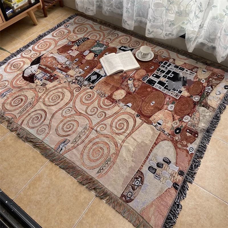 Selimut Tapestry Cetakan Seni untuk Hiasan Dinding & Sofa