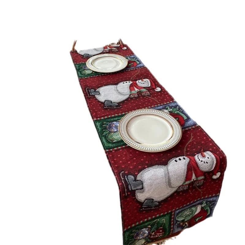 Pelari Meja Krismas Hiasan Perayaan untuk Meja Makan